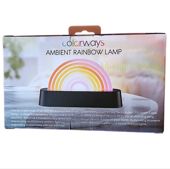 Colorways Ambient Rainbow Lamp, Sound Reactive Lights, Ambient Light, NWT - Picture 2 of 2